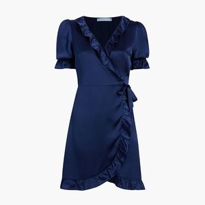 Hill house silk wrap dress